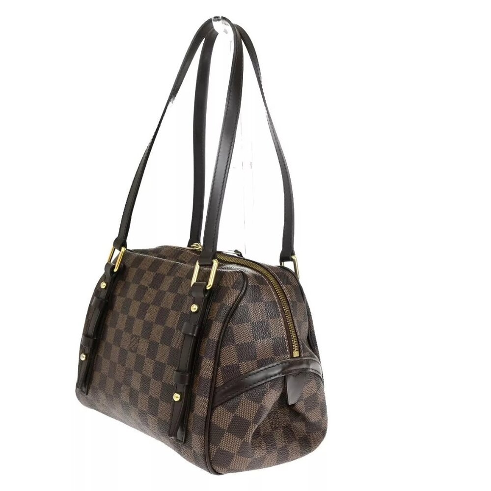 LOUIS VUITTON Rivington PM Shoulder Bag Damier Ebene Leather - Picture 10 of 16